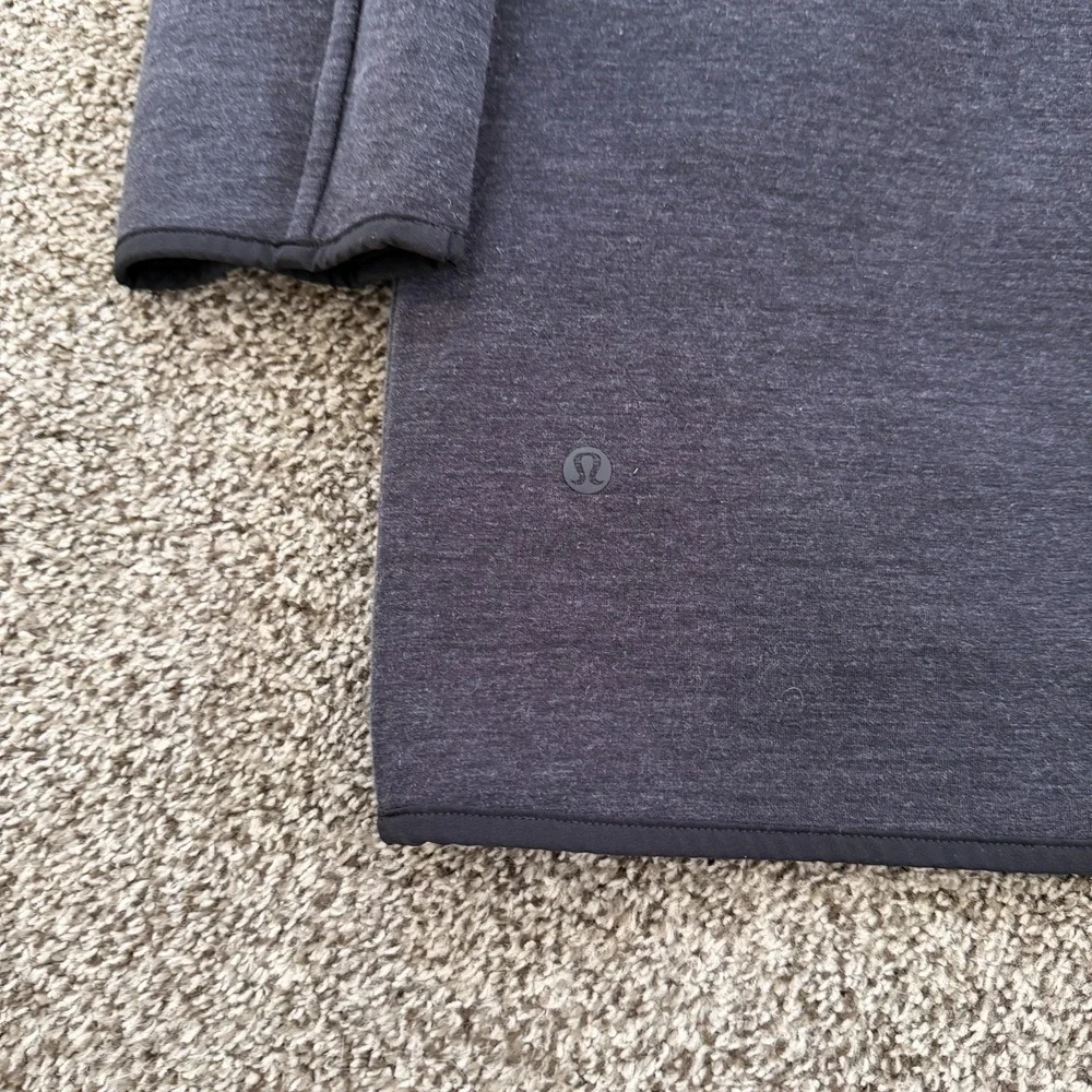 Lululemon City Bound Reversible Hooded Wrap Jacket Women's Small Black Gray